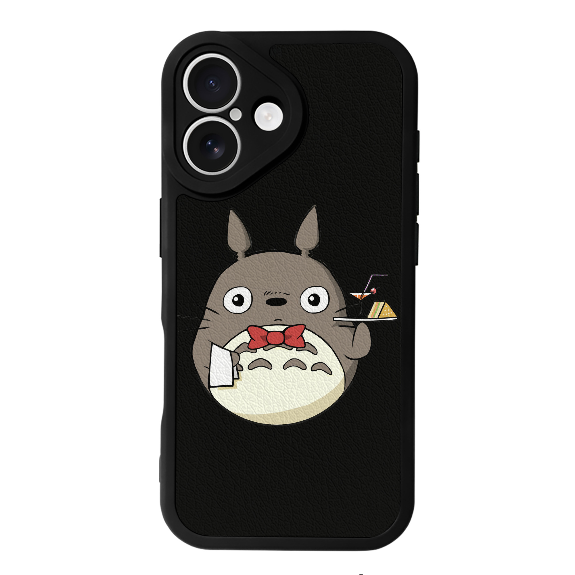 （画像用） となりのトトロ 草壁メイ 草壁サツキ My Neighbor Totoro Satsuki Kusakabe Mei Kusakabe 【iPhone 16シリーズ対応】シリコンスマホケース（レザー調） 材質：シリコン